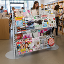 Premium Standard Bay & Magazine Shelves Merchandising System for Retail Display with Clear PETG Material and Flexible Configurations