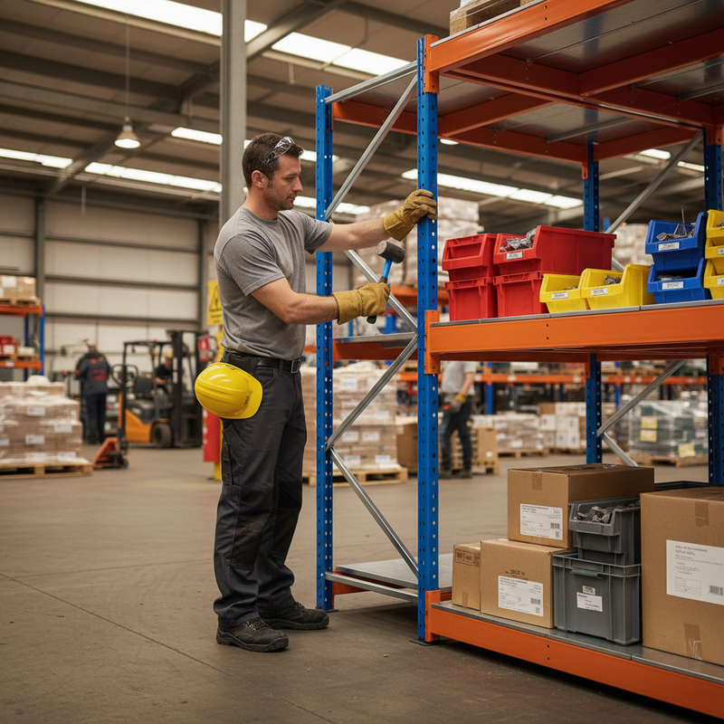 Heavy Duty Industrial Shelving - 1980mm High - 800kg Capacity - Steel