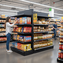 Premium 1.8m High Shelving End Bay with Base Shelf and 4 Upper Shelves - Customizable Widths for Promotions