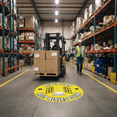 Premium High-Performance Floor Sign 430mm for Safety - Attention Keep Aisles Clear with Slip-Resistant Vinyl