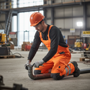 High-Performance Hi-Vis Bib & Brace with Kneepad Pockets