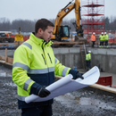 Premium High-Visibility Winter Jacket with Pile Lining for Cold Environments and Reflectors