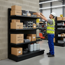 Premium Wall Shelving Bay 1.8m High with Base Shelf and 4 Adjustable Shelves - High-Quality Professional Grade for Industrial and Commercial Applic...