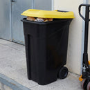 80 Litre Wheeled Waste Bin with Rear Handle and Axle