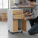 Premium Ergonomic Bedside Locker with Lockable Cupboard and Adjustable Shelving for Enhanced Storage and Hygiene