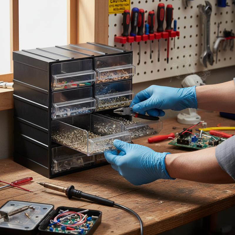 Heavy Duty Plastic Storage Unit with 8 Drawers for Home and Work