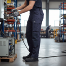 Premium Flame Resistant Inherent Trousers with Stretch Panels for Maintenance Work, Certified for Safety Standards