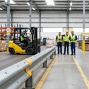 Premium Soft Plastic Short Barrier End Cap for Enhanced Visibility and Safety in Industrial Environments