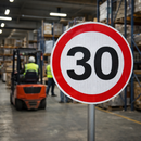 30mph Reflective Traffic Sign – 600mm Diameter – Aluminium Composite – Road Safety (Class R2)