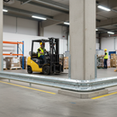 Premium Rigid Internal Corner Barrier - Galvanised Steel for 90° Angles with Enhanced Safety Features