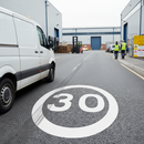 Premium 30mph Thermoplastic Speed Limit Roundels for Road Markings - Easy Application and Non-Slip Design