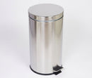 30 litre pedal bin with foot-operated lid and galvanised liner (view 2)