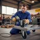 80mm Premium Fixed Plate Castor with Elastic Nylon Centre