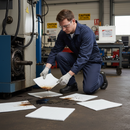 Premium Single Weight Hydraulic Oil and Fuel Absorbent Pads - Pack of 40