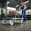 100mm Heavy Duty Swivel Plate Castor with White Nylon Wheel