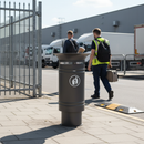 Premium Outdoor Rubbish Bin 60L Capacity with Flared Opening and Hollow Base for Efficient Waste Management