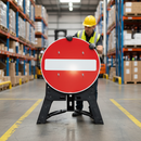 Premium No Entry Sign 750mm Circular with Reflective Overlay for Safety Compliance