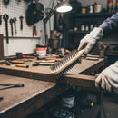 Premium Heavy Duty 4 Row Wire Brush for Effective Cleaning and Maintenance - High-Quality Professional Grade for Industrial and Commercial Applicat...