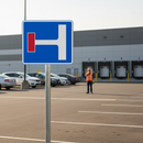 Premium No Through Road Sign for Left Turn at Junction - Customizable Sizes and Configurations
