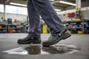 Premium Microfibre Slipper with Dual Density PU, Steel Toe Cap, and Shock Absorbing Heel for Enhanced Comfort and Safety