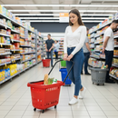 Premium Rolling Shopping Baskets - Compact Push and Pull Trolley Solutions in Multiple Colors with 40L and 55L Capacity