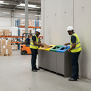 Premium 100L Selective Sort Recycling Bin Kit with Galvanised Steel Structure for Urban Waste Management