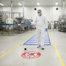 Premium Floor Sign 430mm - Attention No Food or Drink - Slip-Resistant Vinyl for Workplace Safety