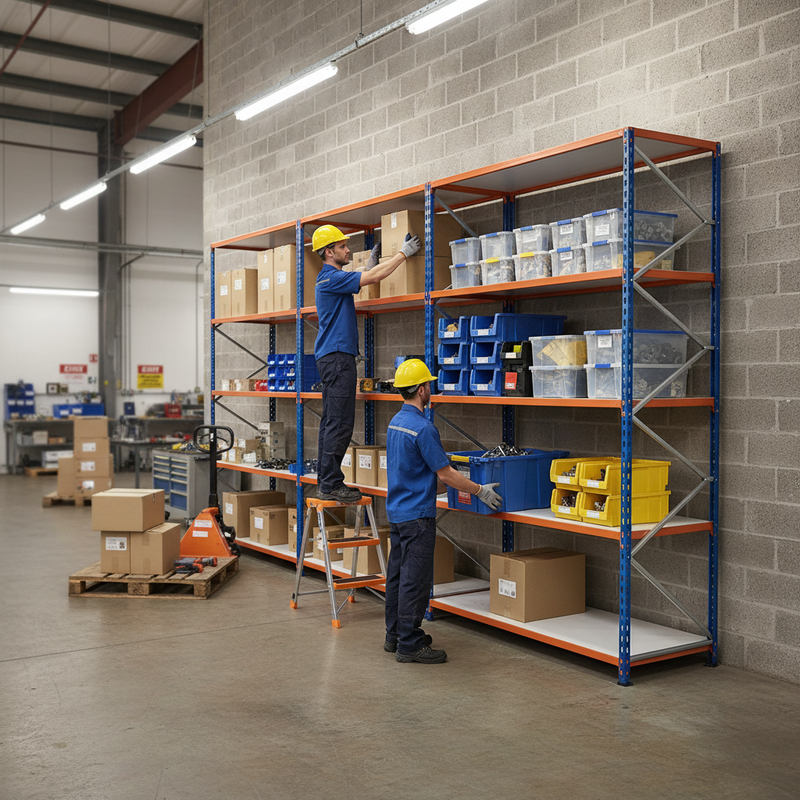 Premium Industrial Shelving - 2440mm High - 200kg Capacity - Melamine