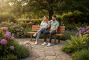 Premium Backless Bench 1.8m - Durable Steel Frame with Versatile Material Options for Outdoor Seating