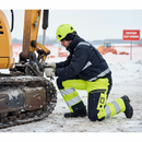 High-Performance Winter Trousers - Hi-Vis Yellow/Dark Navy with Reflective Tape