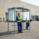 Premium Eco-Friendly Smoking Shelter with Galvanised Steel Construction for Outdoor Use - Versatile Design for Comfort and Durability