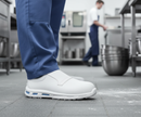 Premium Slip-On Safety Shoe with Composite Toe Cap, Water-Repellent Upper, and Shock-Absorbing Sole for Comfort in Clean Environments