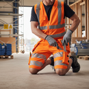 High-Performance Safe Shorts with Holster Pockets - Hi-Vis Orange