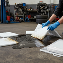 Premium Double Weight Non Bonded Hydraulic Oil and Fuel Absorbent Pads - Heat Sealed Bag (Pack of 20)