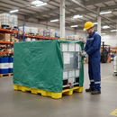 Premium Flexible Cover for Double IBC Spill Pallet - Rain Protection
