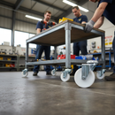 75mm Heavy Duty Swivel Bolt Hole Castor with Polypropylene Wheel