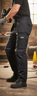 Premium Heavy Duty Hybrid Stretch Trousers with Cordura Reinforcement and Multiple Pockets