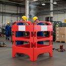 Premium Heavy Duty HDPE Plastic Street Works Barrier - Lightweight and Durable Design for Safety and Stability