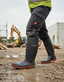 Premium Full Safety Wellington Boot with Steel Toe Cap and Waterproof Design for Industrial Use