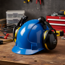 Premium Helmet Mounted Ear Defenders - SNR 29 for Work Safety