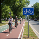 Premium Cycle Route Sign Diagram 967 for Carriageway Use - Inform Motorists and Cyclists