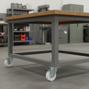 100mm Fixed Plate Heavy Duty Castor with White Nylon Wheel