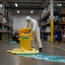 Premium Chemical Spill Kit with Circular Bin - 90L Capacity