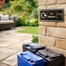 Recycling Signs – Car Batteries – 1mm Rigid Plastic – Indoor/Outdoor Use