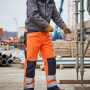Premium Hi-Vis Shell Trousers with Mesh Lining and Reinforced Knees for Optimal Comfort and Visibility