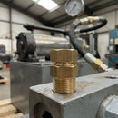 3/8in BSP Male x 1/4in BSP Female Brass Swivel Fitting, 220 Bar