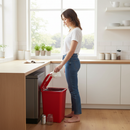High-Performance 50L Swing-Top Bin in Red - Durable Waste Container for Efficient Waste Management