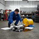 Premium Oil and Fuel Spill Kit - Yellow Plastic Drum - 60L Capacity
