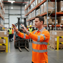 Premium Hi-Vis Orange Long Sleeved Polo Shirt with Moisture-Wicking Fabric and Enhanced Breathability for Work Safety