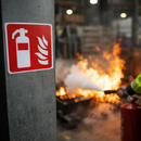 Fire Extinguisher Labels – 100mm x 100mm – Self Adhesive Vinyl – Indoor Use